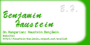 benjamin haustein business card